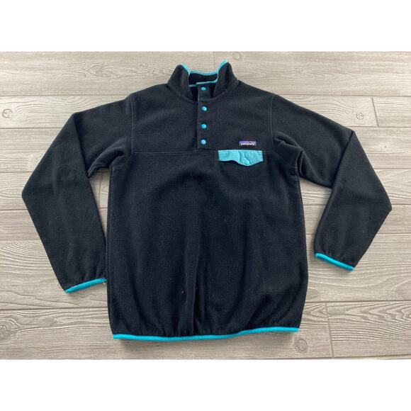 Patagonia Jackets & Blazers - Patagonia Womens Synchilla Snap-T Fleece Pullover Jacket Size Medium Black